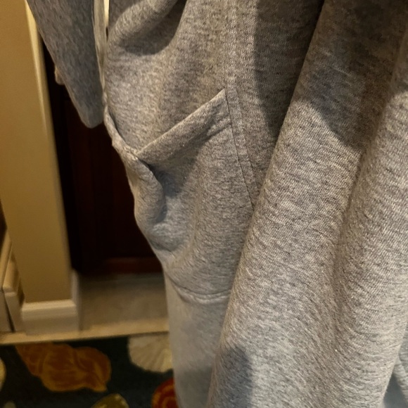 Cozy Gray Women's Sweatshirt Coat OS - Picture 2 of 3